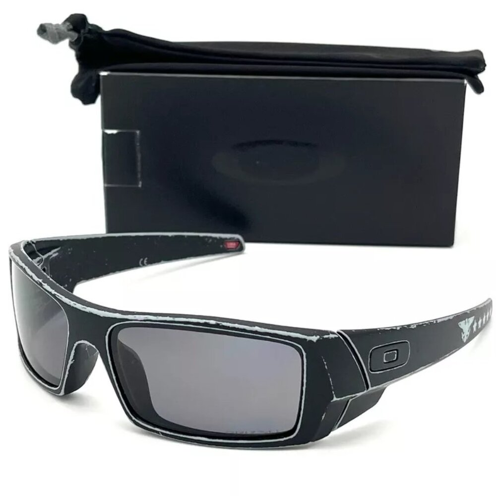 OAKLEY GASCAN OO9014-B9 Distressed Black / Prizm Grey Polarized 60mm Sunglasses